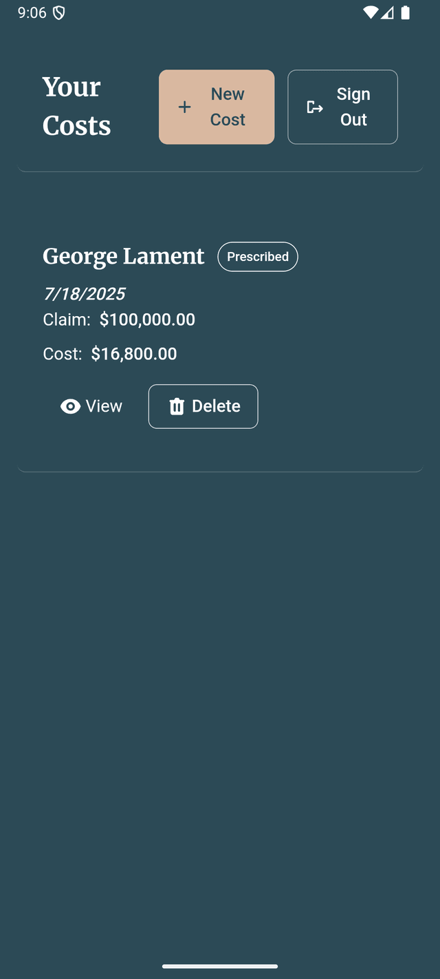 Your Saved Costs - Legal Cost Calculator